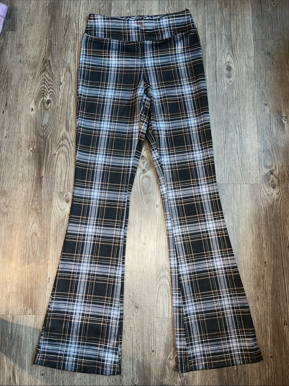 FULL TILT Plaid Flare Pants